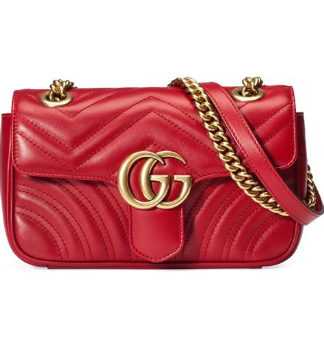 gucci marmont mini gg canvas & leather shoulder bag|gucci marmont mini crossbody bag.